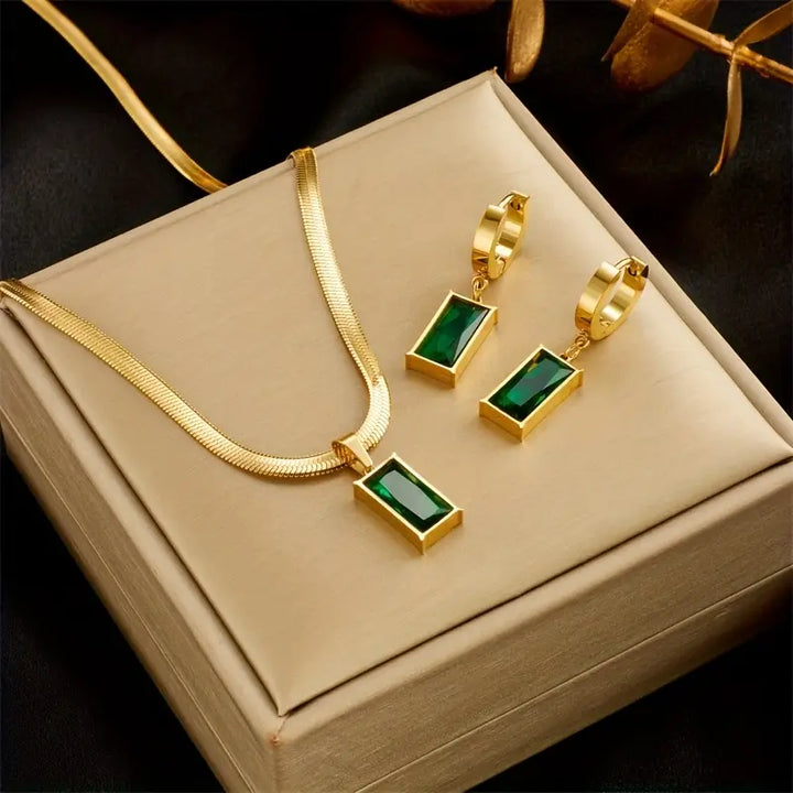 Elegant Iselotte Verdain Guld Smyckeset