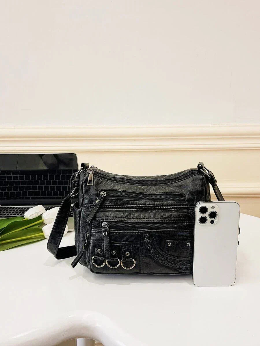 Lilith - Tidlös Multi-Lager Crossbody Väska