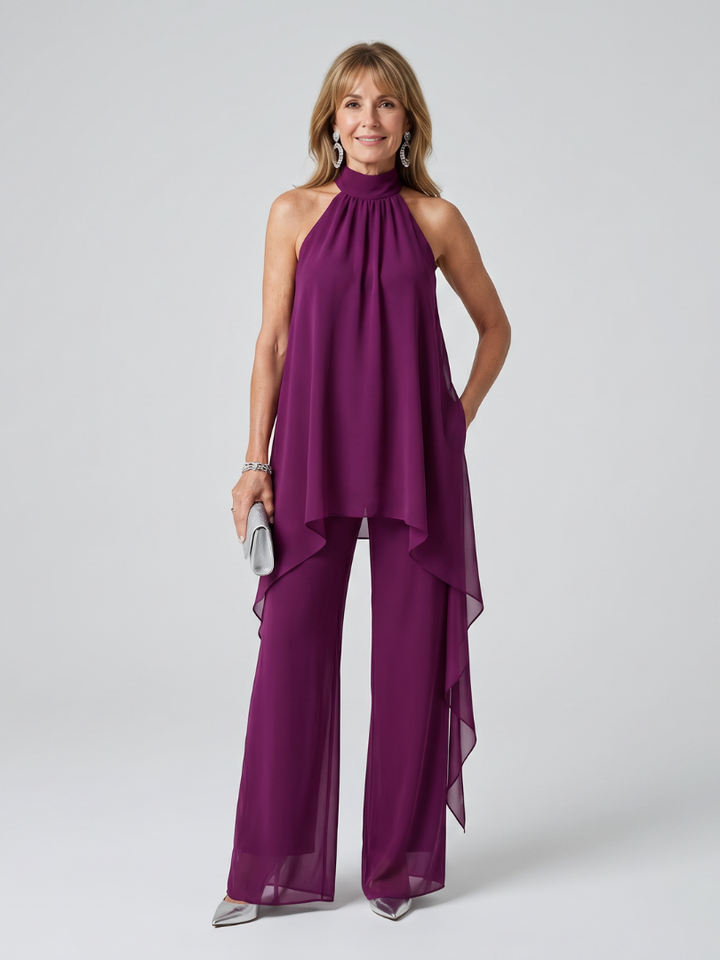 Bearim | Halterneck Asymmetric Tunic Set