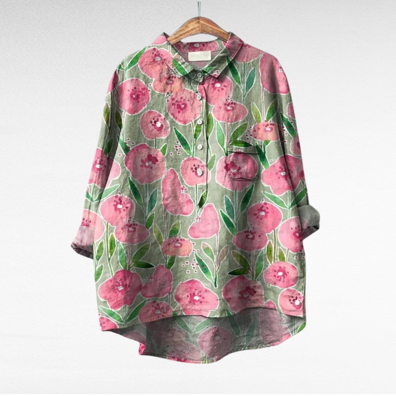 Thérèse | Elegant Linne Sommarblus