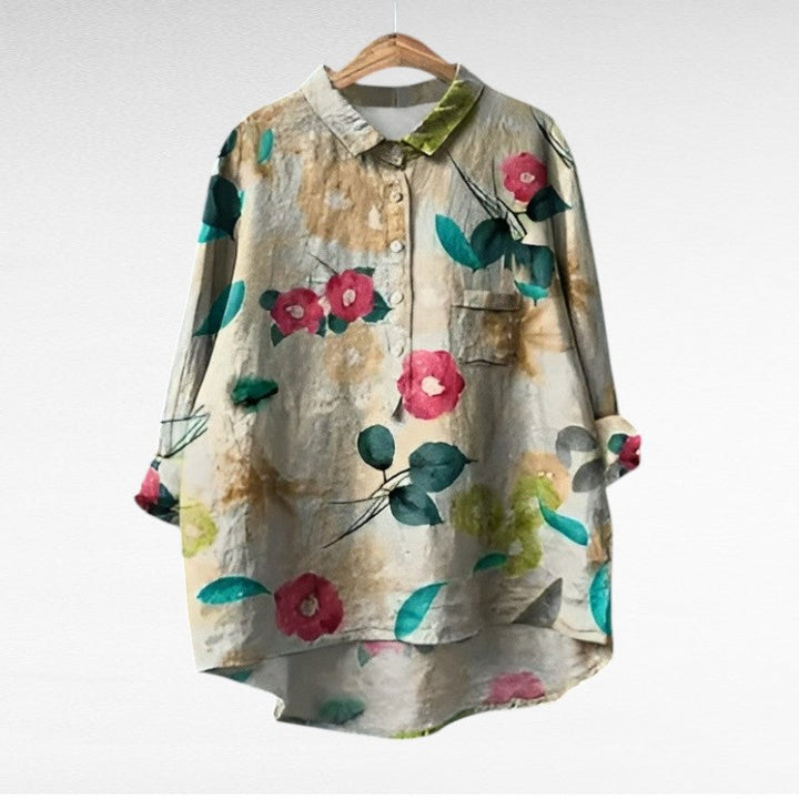 Camille | Elegant Linne Sommarblus