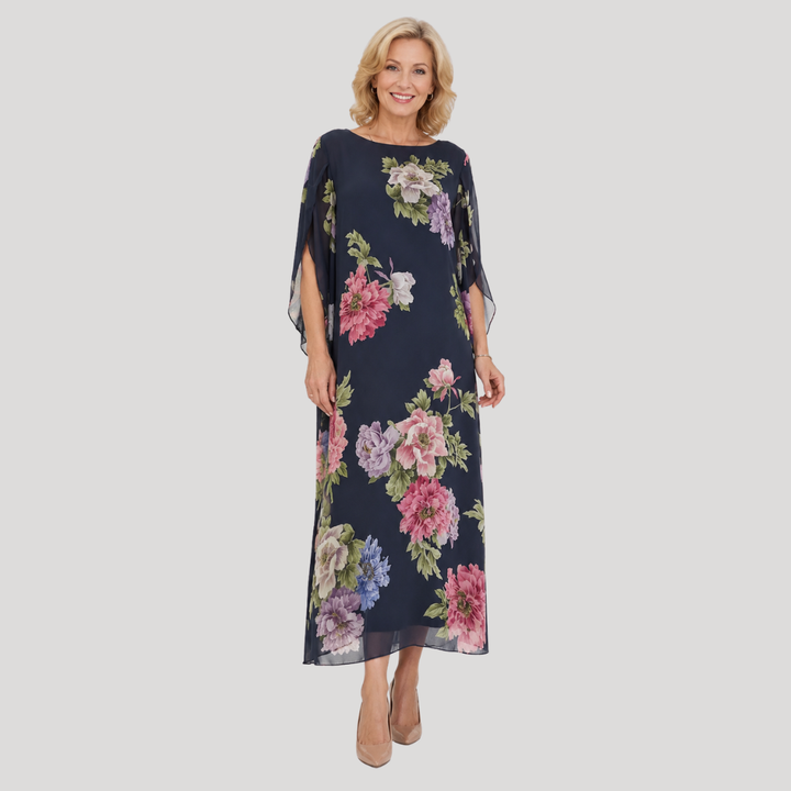 Elowen™ | Midnight Floral Maxi Dress