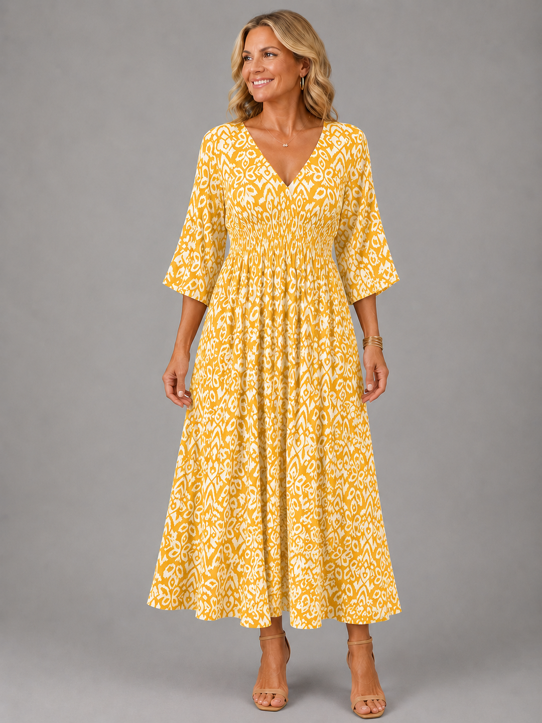 Althea™ | Bohemian Flowing Midi Dress