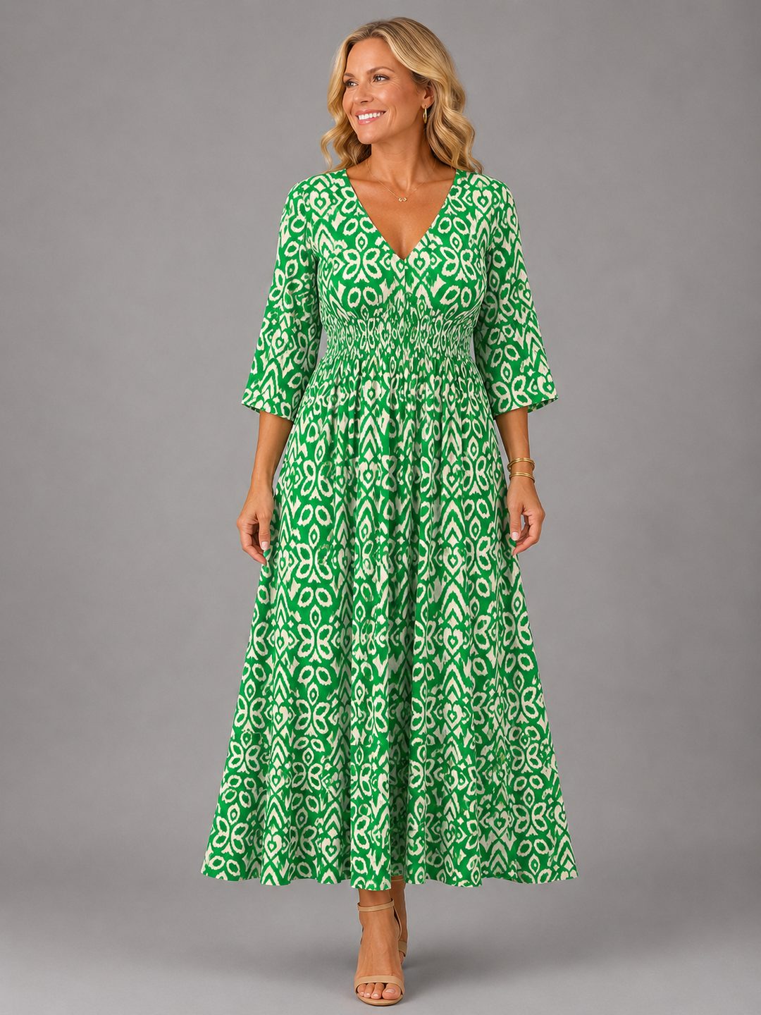 Althea™ | Bohemian Flowing Midi Dress