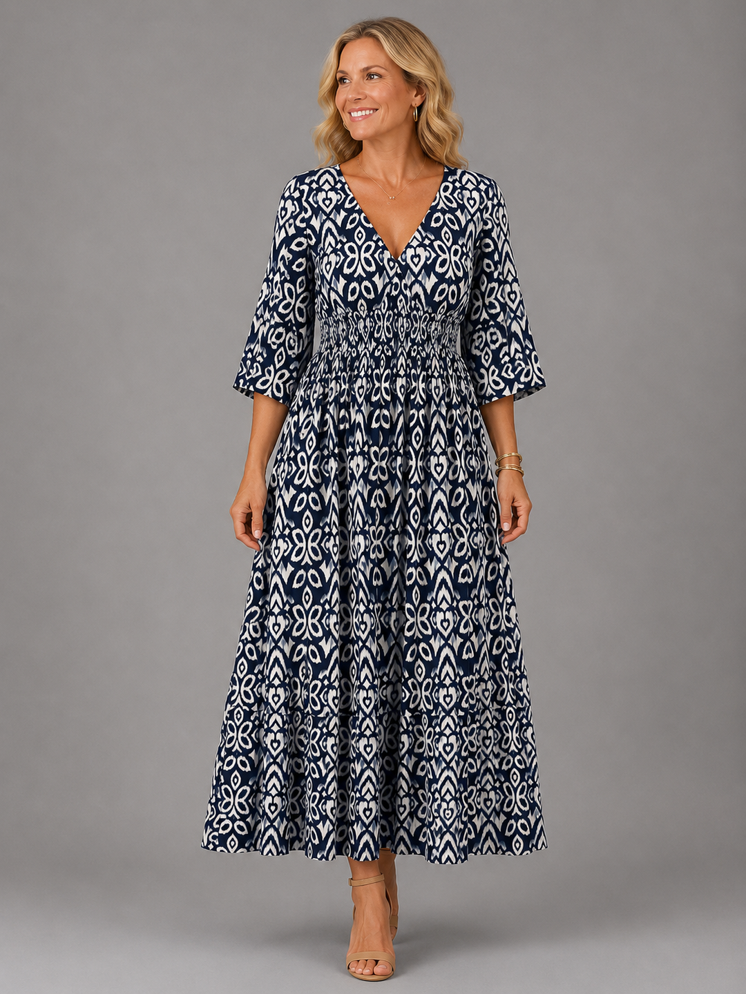 Althea™ | Bohemian Flowing Midi Dress