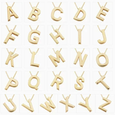 Chic Kärleksbrev Guld Initial Halsband