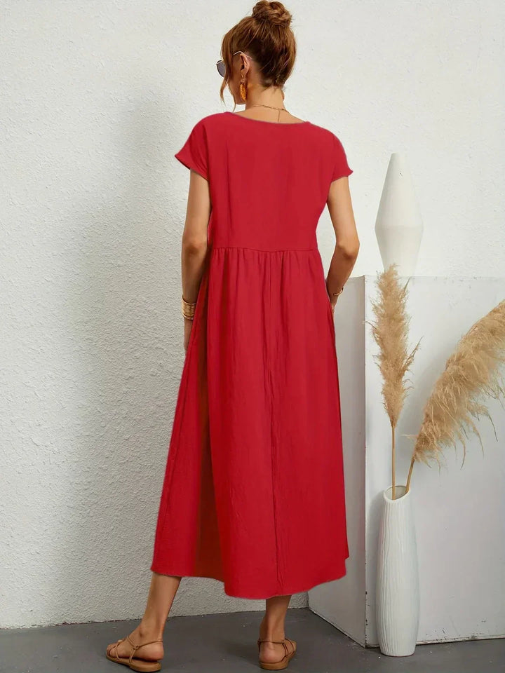 Gabrielle™ | Flowing Midi Timeless Elegance Dress