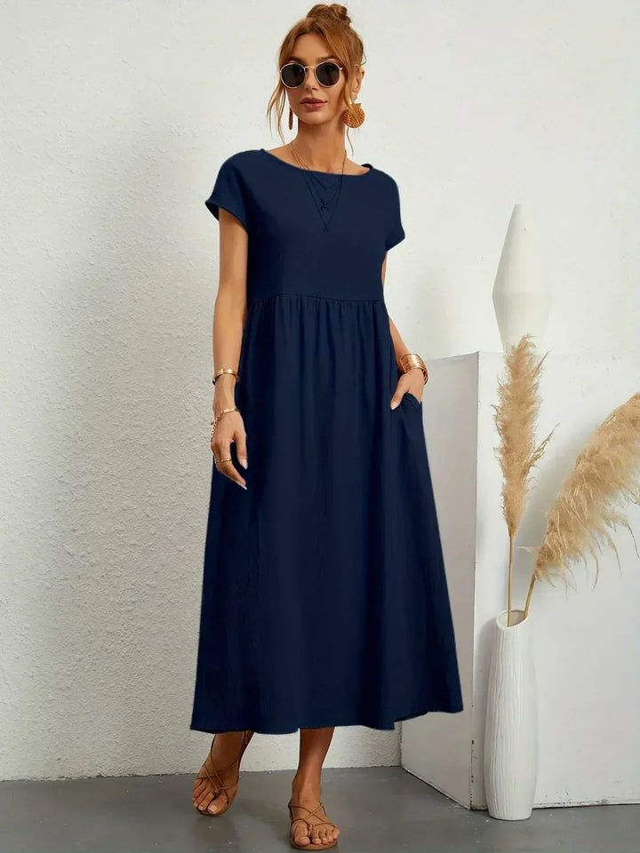 Gabrielle™ | Flowing Midi Timeless Elegance Dress