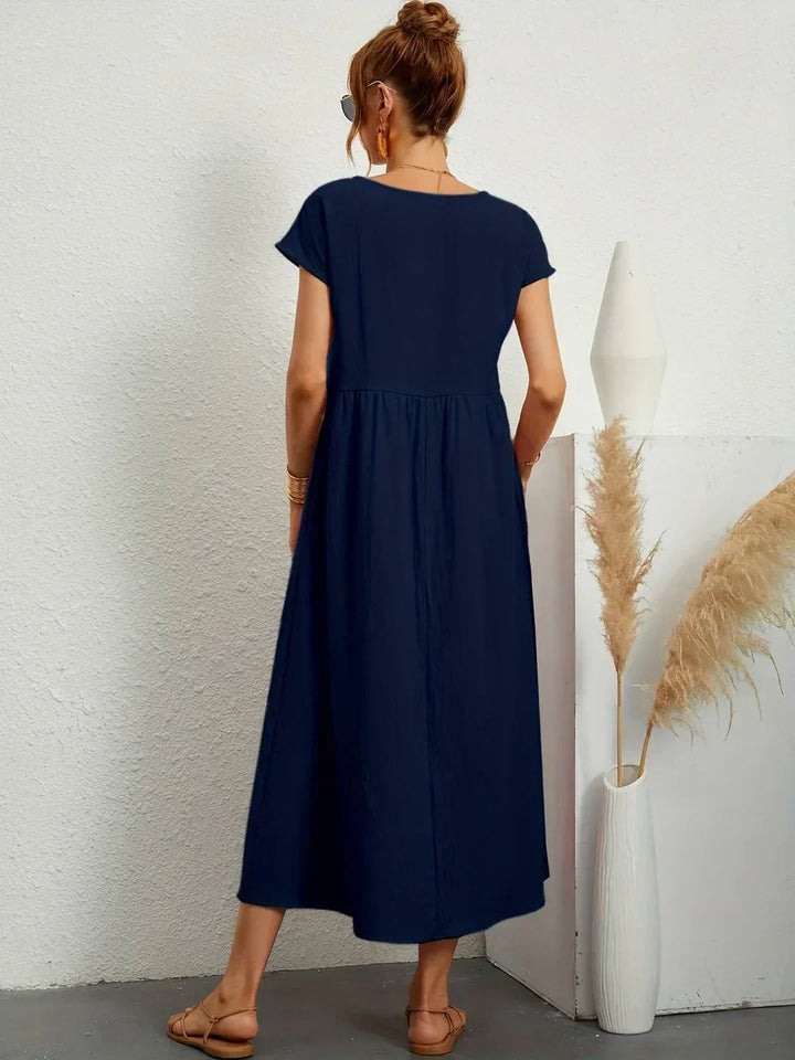 Gabrielle™ | Flowing Midi Timeless Elegance Dress