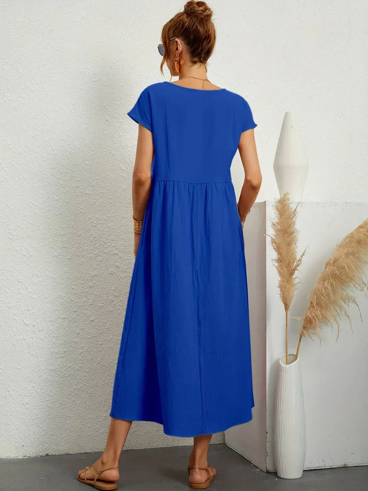 Gabrielle™ | Flowing Midi Timeless Elegance Dress