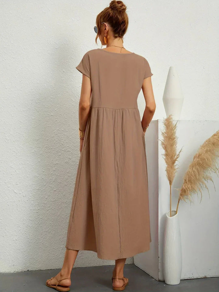 Gabrielle™ | Flowing Midi Timeless Elegance Dress