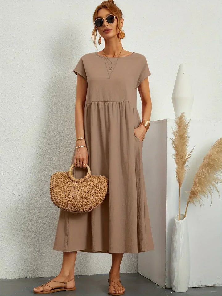 Gabrielle™ | Flowing Midi Timeless Elegance Dress