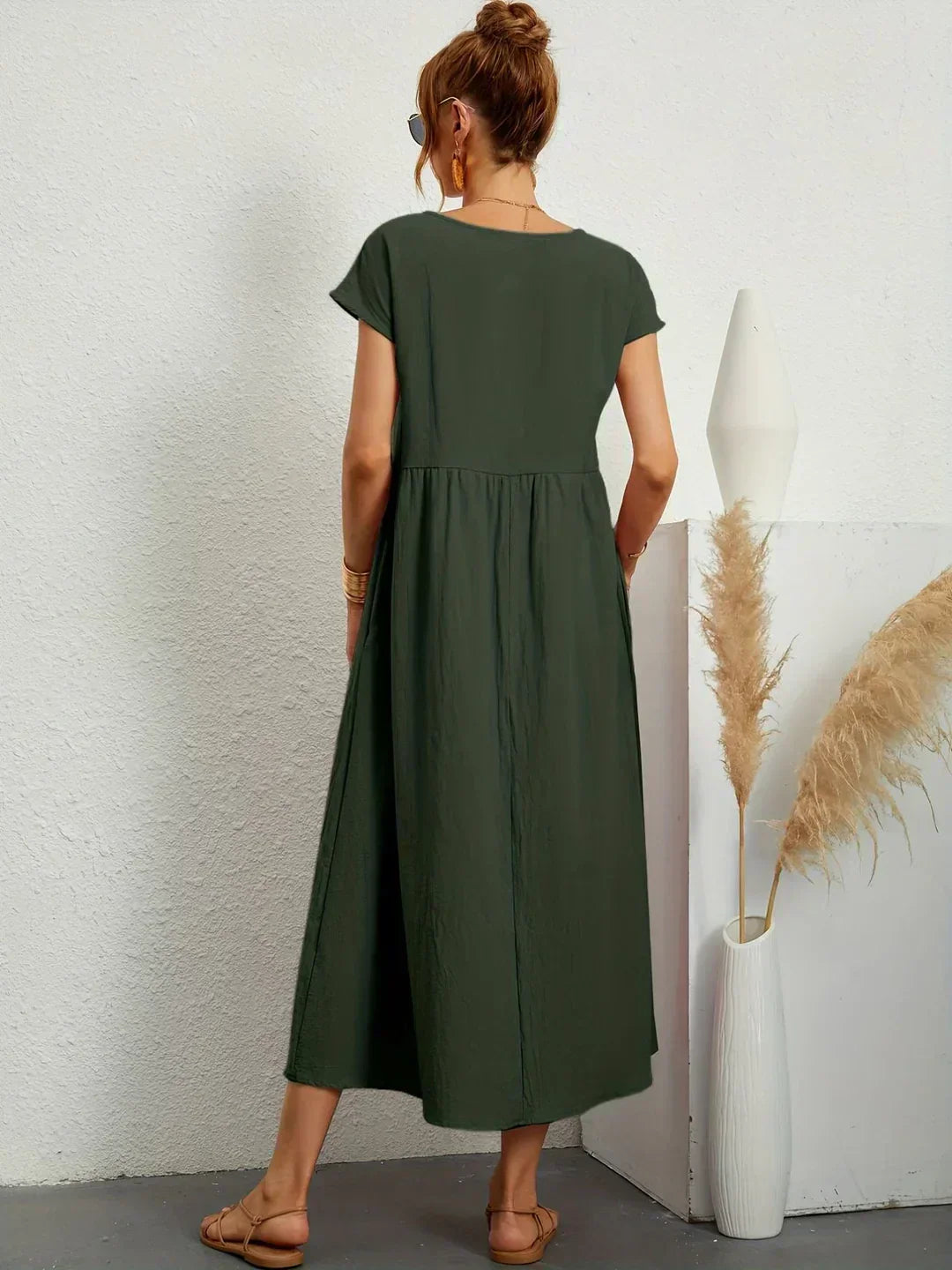 Gabrielle™ | Flowing Midi Timeless Elegance Dress