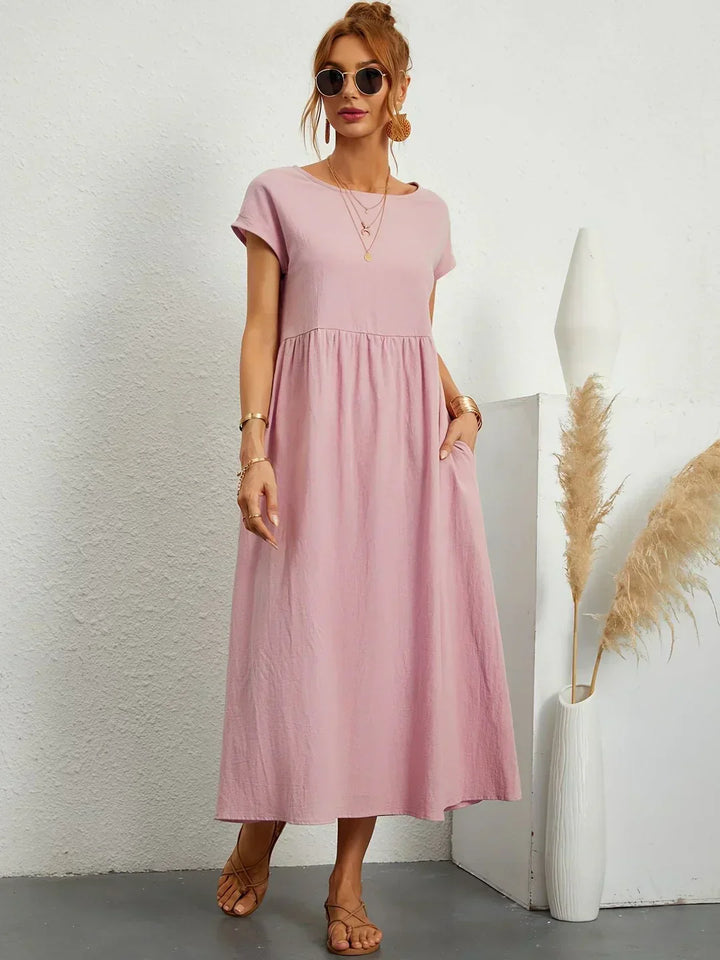 Gabrielle™ | Flowing Midi Timeless Elegance Dress