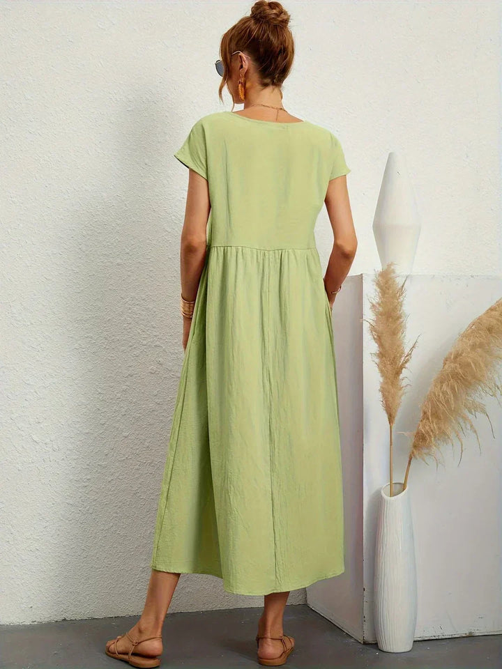 Gabrielle™ | Flowing Midi Timeless Elegance Dress