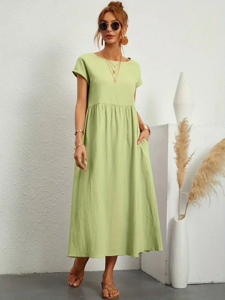 Gabrielle™ | Flowing Midi Timeless Elegance Dress