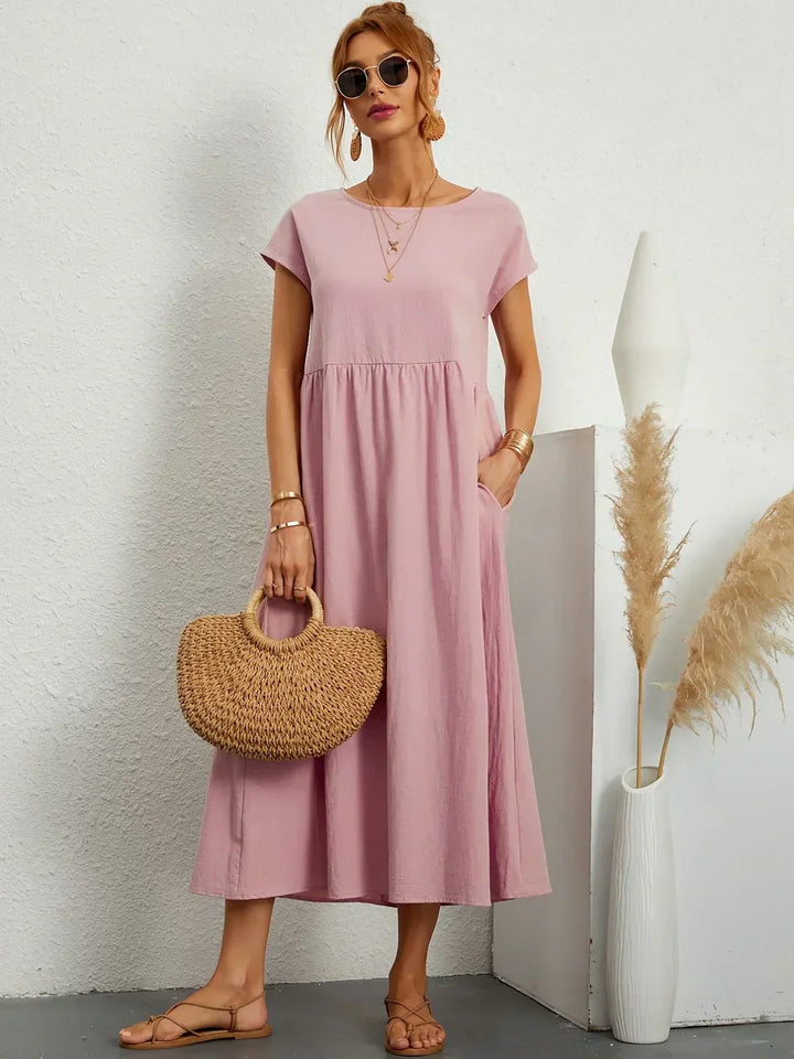 Gabrielle™ | Flowing Midi Timeless Elegance Dress