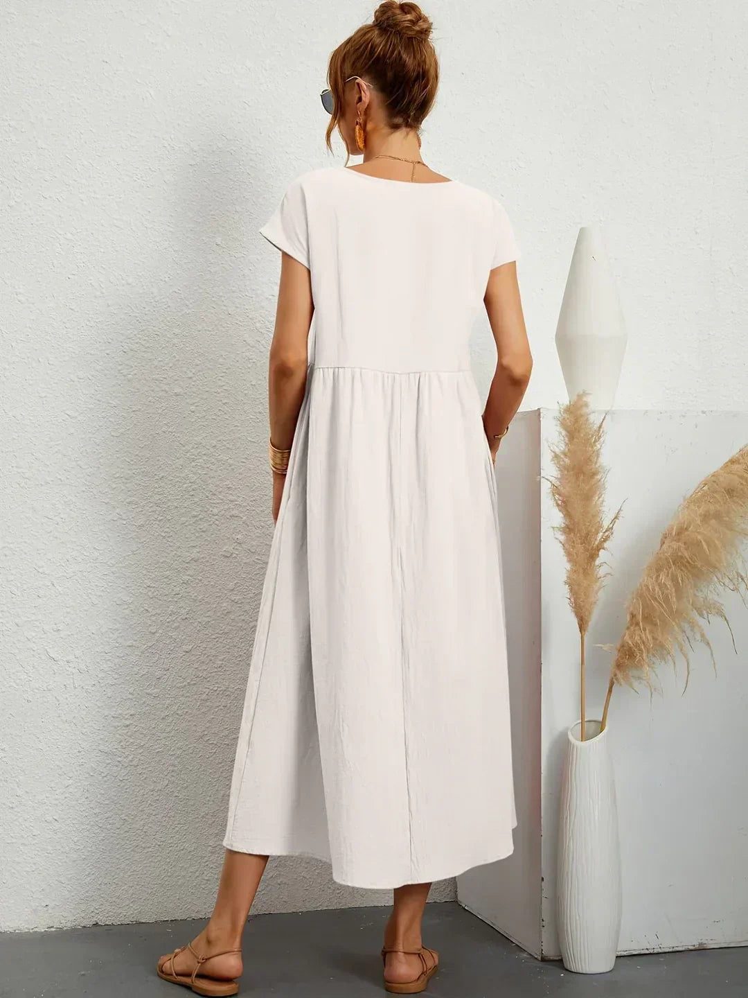 Gabrielle™ | Flowing Midi Timeless Elegance Dress