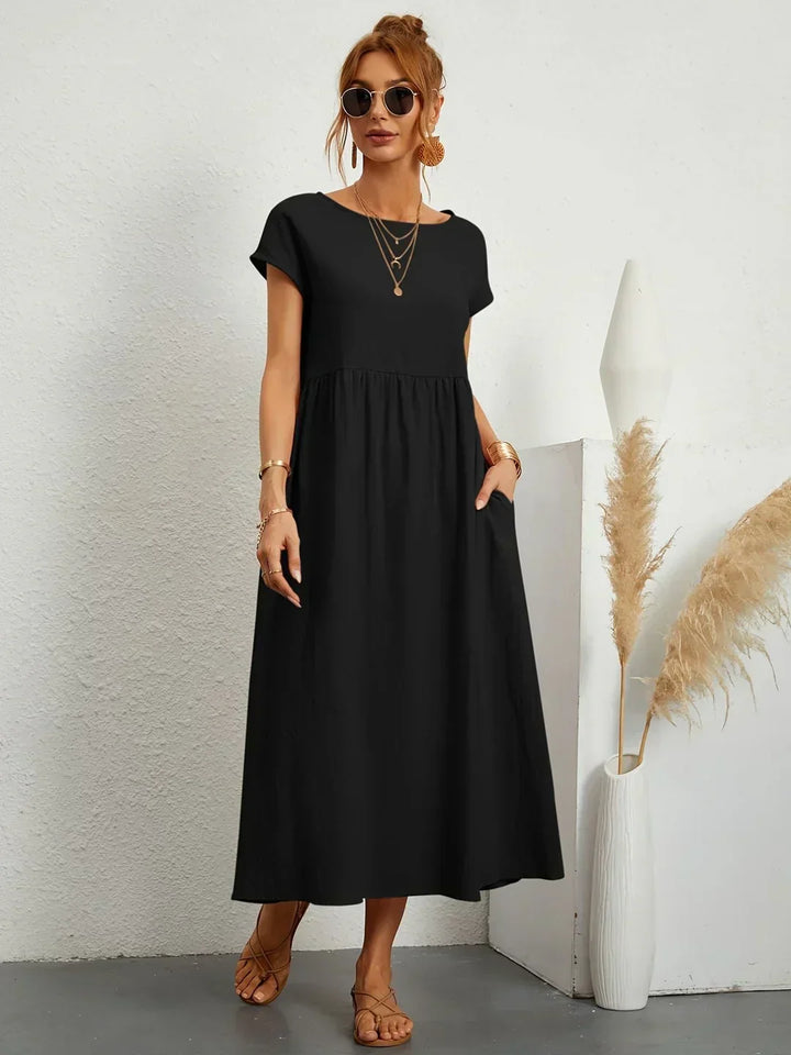 Gabrielle™ | Flowing Midi Timeless Elegance Dress