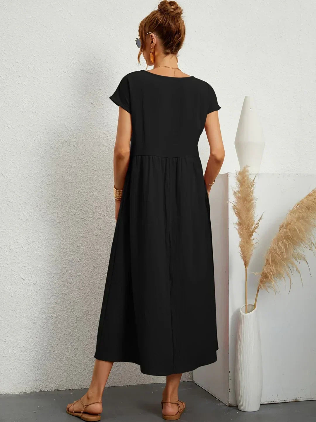 Gabrielle™ | Flowing Midi Timeless Elegance Dress