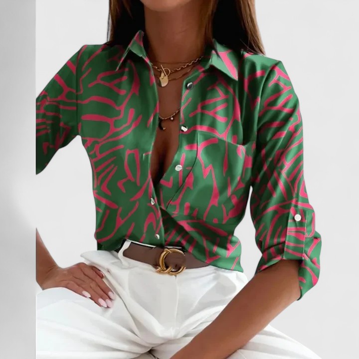 Lisette | Elegant Long-Sleeved Blouse