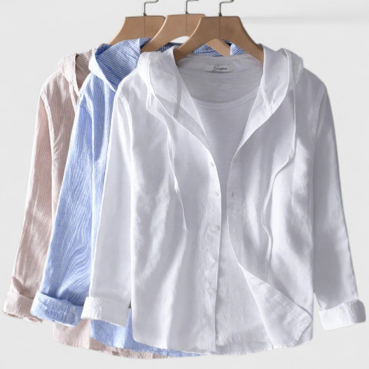 Demi | Elegant Blouse with Hood