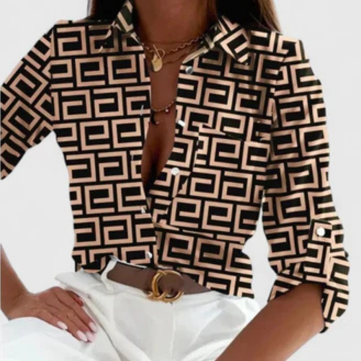 Lisette | Elegant Long-Sleeved Blouse